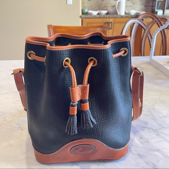 VINTAGE Dooney & Bourke Drawstring Bucket Bag - Picture 11 of 12